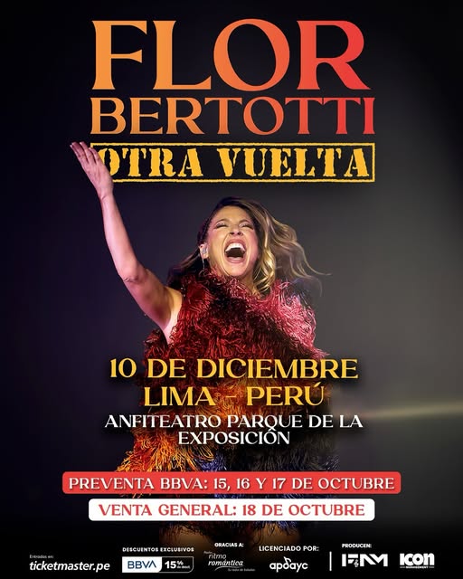 Flor Bertotti llega a Lima 2025