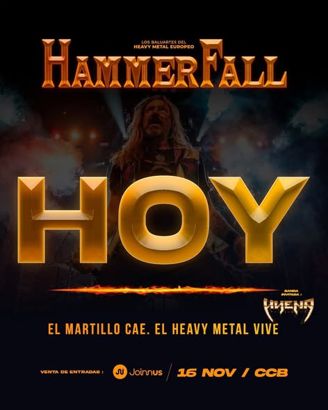 HammerFall en Lima: El retorno del martillo sueco tras ocho años de espera