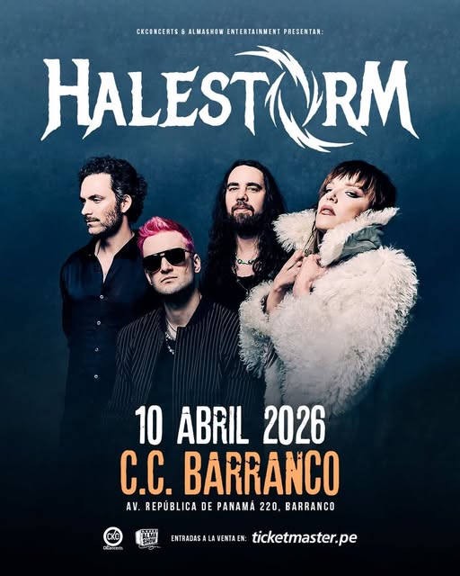 HALESTORM LLEGA A LIMA EN 2026: UNA NOCHE DE ROCK IMPERDIBLE