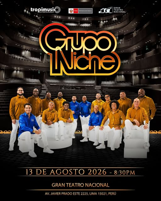 Grupo Niche en Lima 2026: la salsa colombiana llega al Gran Teatro Nacional