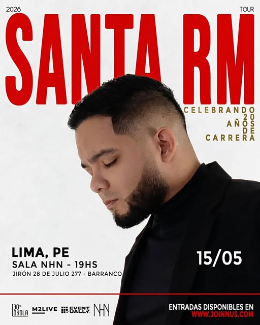Santa RM llega a Lima para celebrar 20 años de carrera musical