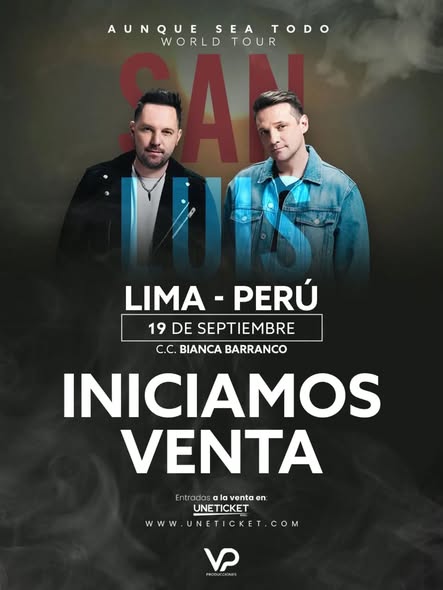 SanLuis regresa a Lima con un concierto íntimo y exclusivo este 19 de septiembre