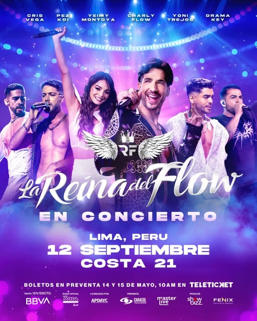La Reina del Flow llega a Perú con un espectáculo imperdible en Lima