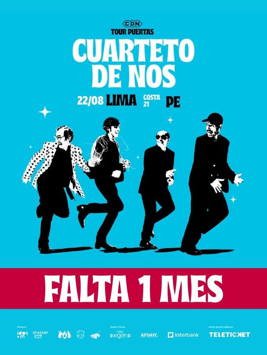 El Cuarteto de Nos vuelve a Lima con el Tour Puertas: fecha, entradas y descuentos