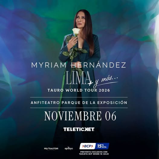 Myriam Hernández regresa a Lima 2026: fecha, lugar, preventa y venta de entradas