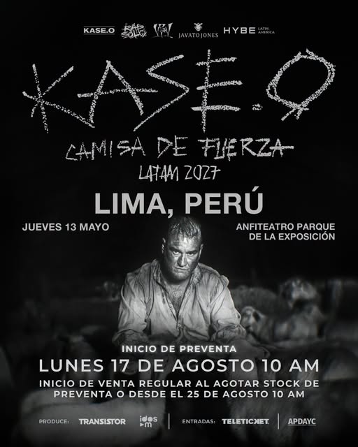 Kase.O llega a Perú con su gira ‘Camisa de Fuerza’: fecha, lugar y entradas