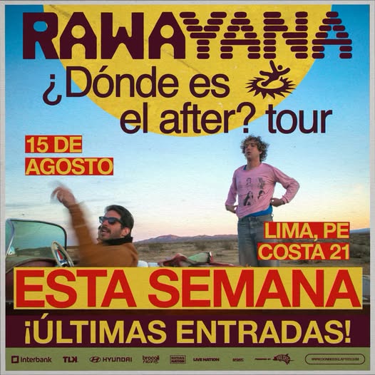 Rawayana llega a Lima con su “¿Dónde es el after?” Tour este sábado 15 de agosto